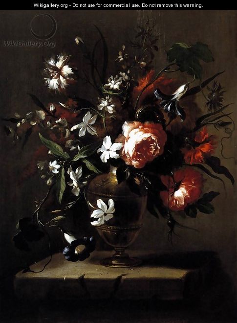 Vase of Flowers c. 1690 - Bartolome Perez