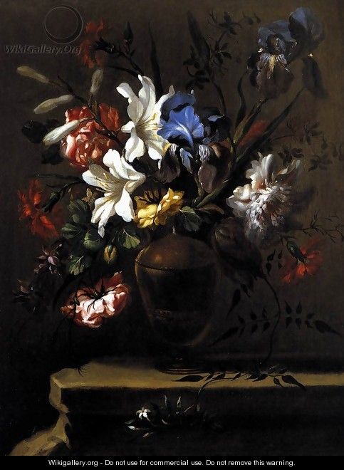 Vase of Flowers (2) c. 1690 - Bartolome Perez