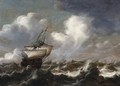 Shipping at Sea in a Light Breeze - Bonaventura, the Elder Peeters