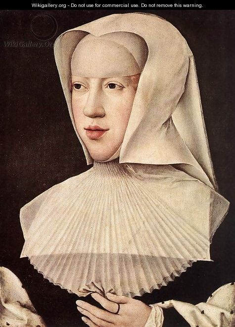 Portrait of Margareta van Oostenrijk - Bernaert van Orley