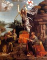 Resurrection of Christ with Sts Leonardo and Lucy 1491-94 - Marco d