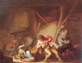 Drinking Figures and Crying Children 1634 - Adriaen Jansz. Van Ostade