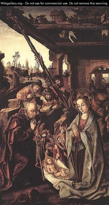 The Adoration of the Shepherds 1530 - Rodrigo de, the Younger Osona