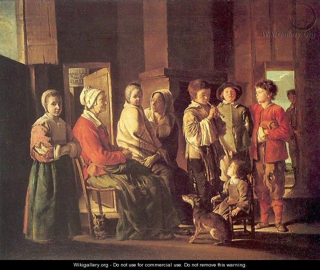 A Visit to Grandmother 1640s - Le Nain Brothers