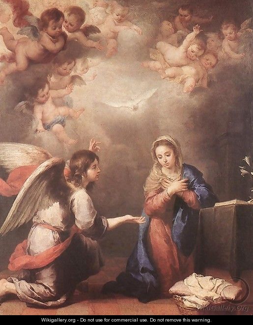 Annunciation 1660-65 - Bartolome Esteban Murillo