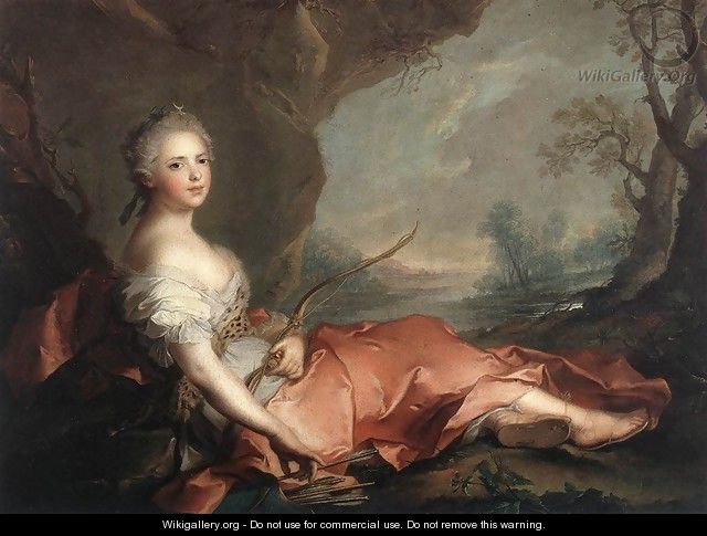 Marie Adelaide of France as Diana 1745 - Jean-Marc Nattier