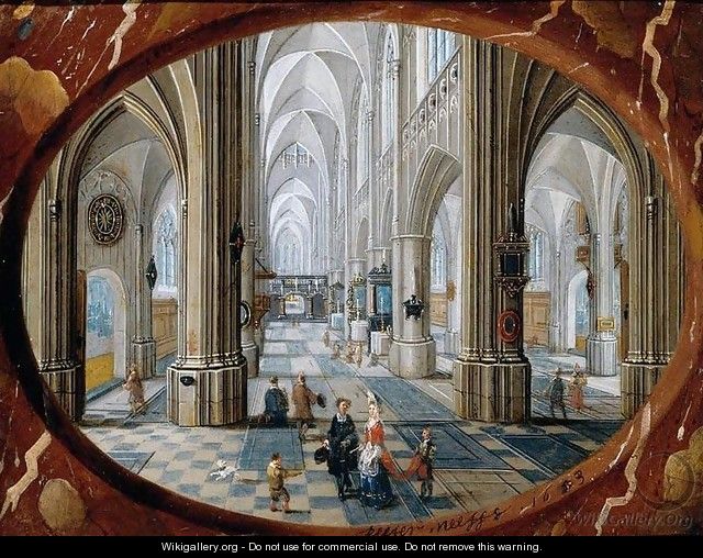 Interior of a Gothic Church 1653 - Peeter, the Younger Neeffs