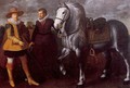 Gentleman with Groom and Horse - Adriaen van Nieulandt