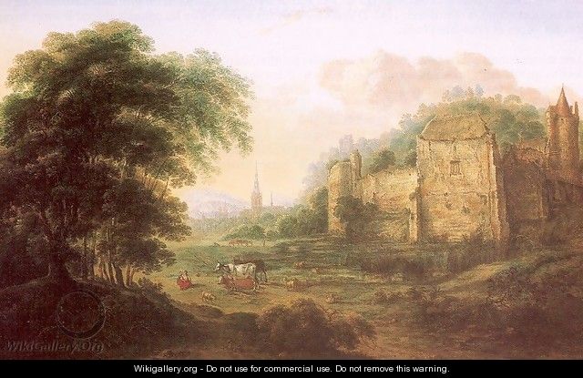 Landscape with Ruins of a Fortress - Gilles Neyts