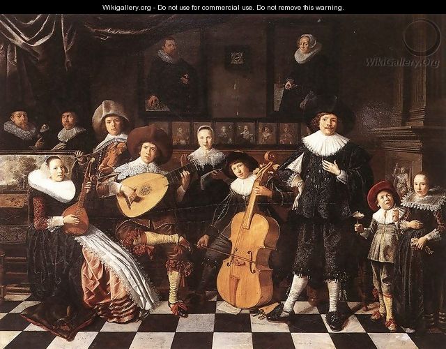 Family Making Music 1630s - Jan Miense Molenaer