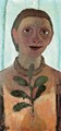 Self-Portrait with Camelia Sprig - Paula Modersohn-Becker