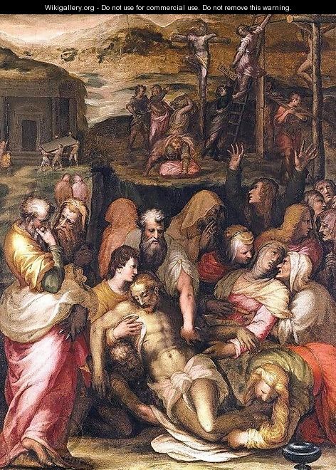 Lamentation over the Dead Christ c. 1572 - Francesco Morandini da Poppi