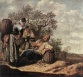 Landscape with Conversing Peasants - Pieter de Molyn
