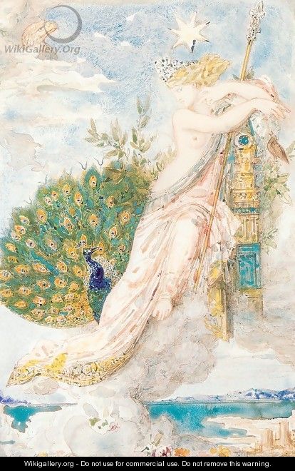The Peacock Compaining to Juno 1881-81 - Gustave Moreau