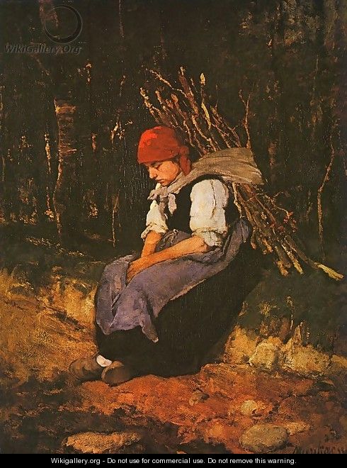 Woman Carrying Faggots (Rozsehordo no) 1873 - Mihaly Munkacsy