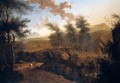 An Extensive Italianate Landscape - Frederick De Moucheron