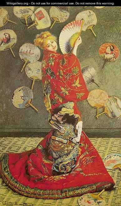 Madame Monet in Japanese Costume (La Japonaise) - Claude Oscar Monet Madame Monet in Japanese Costume (La Japonaise) - Claude Oscar Monet