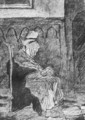 Old Breton Woman Asleep in Church - Vincent Van Gogh