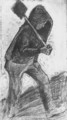 Miner Carrying a Shovel - Vincent Van Gogh