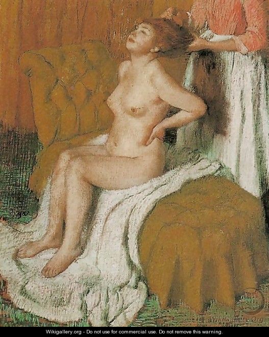 Woman Having Her Hair Combed - Edgar Degas