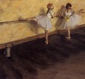 Dancers Practicing at the Barre - Edgar Degas