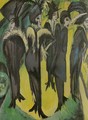 Five Women in the Street - Ernst Ludwig Kirchner