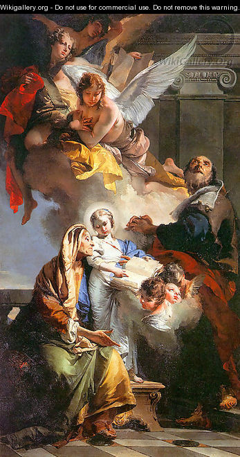 The Education of the Virgin Mary 1732 - Giovanni Battista Tiepolo