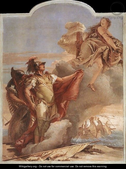 Venus Appearing to Aeneas on the Shores of Carthage 1757 - Giovanni Battista Tiepolo