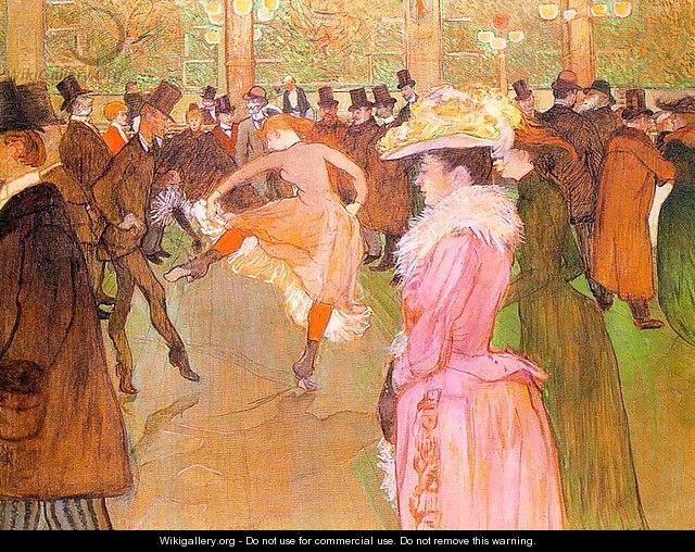Training of the New Girls by Valentin at the Moulin Rouge 1889-90 - Henri De Toulouse-Lautrec