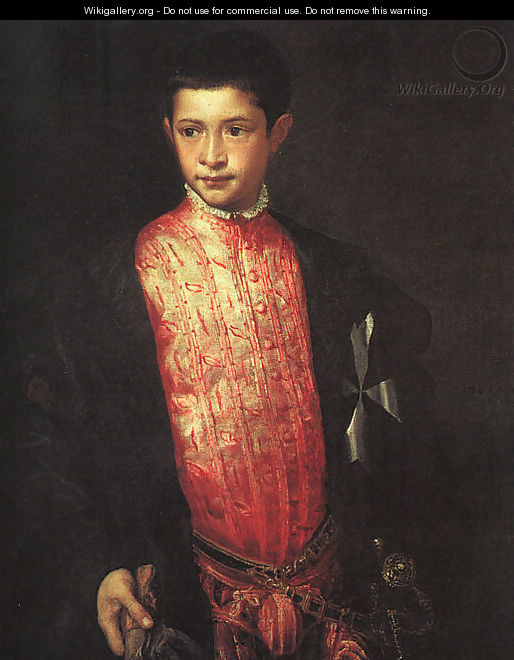 Portrait of Ranuccio Farnese 1542 - Tiziano Vecellio (Titian)