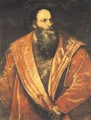 Portrait of Pietro Aretino 1545 - Tiziano Vecellio (Titian)