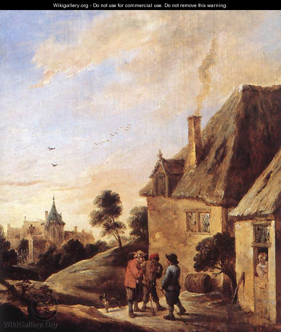 Village Scene (2) - David The Younger Teniers