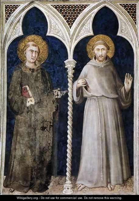 St Anthony of Padua and St Francis 1317 - Louis de Silvestre