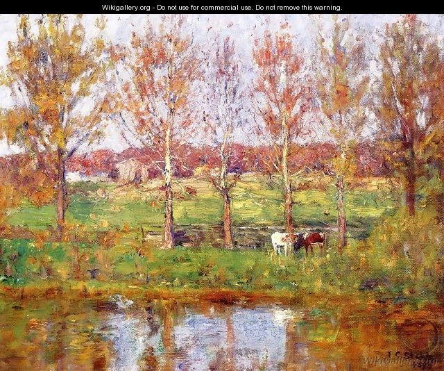 Cows by the Stream 1895 - Theodore Clement Steele