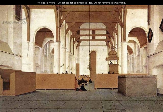 Interior of the Church of St Odulphus, Assendelft - Pieter Jansz Saenredam
