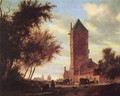 Tower at the Road - Salomon van Ruysdael