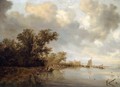 River Landscape c. 1640 - Salomon van Ruysdael