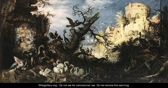 Landscape with Birds 1622 - Roelandt Jacobsz Savery
