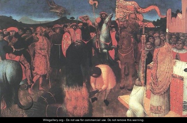 Death of the Heretic on the Bonfire 1423 - Stefano Di Giovanni Sassetta