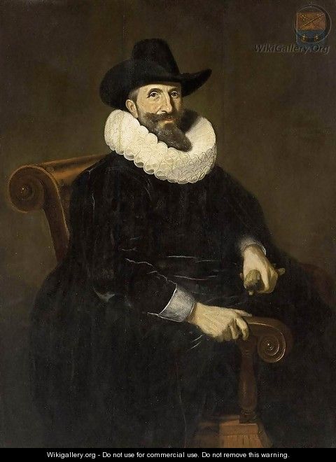 Portrait of Elias van Cuelen 1643 - Dirck Dircksz. Santvoort