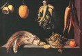 Still-life c. 1600 - Juan Sanchez Cotan