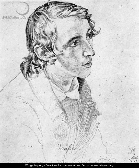 Portrait of Victor Emil Jansen - Julius Schnorr Von Carolsfeld