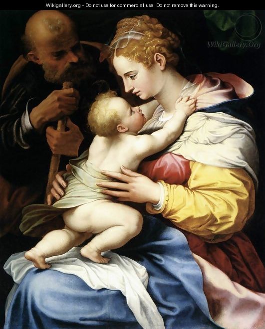 The Holy Family - Girolamo Siciolante Da Sermoneta