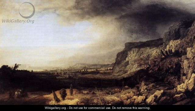 Mountainous Landscape c. 1633 - Hercules Seghers