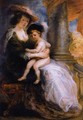 Helena Fourment with her Son Francis 1635 - Peter Paul Rubens