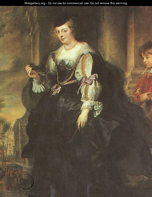 Helena Fourment with a Carriage 1639 - Peter Paul Rubens
