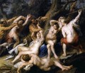Diana and her Nymphs Surprised by the Fauns (detail-2) 1638-40 - Peter Paul Rubens
