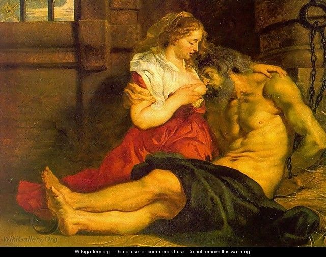 Roman Charity 1612 - Peter Paul Rubens
