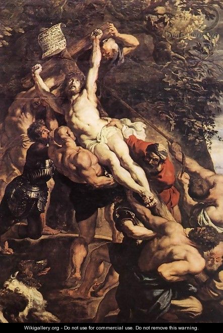 Raising of the Cross (detail-1) 1610 - Peter Paul Rubens