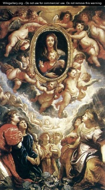 Madonna Adored by Angels (Madonna della Vallicella) 1608 - Peter Paul Rubens